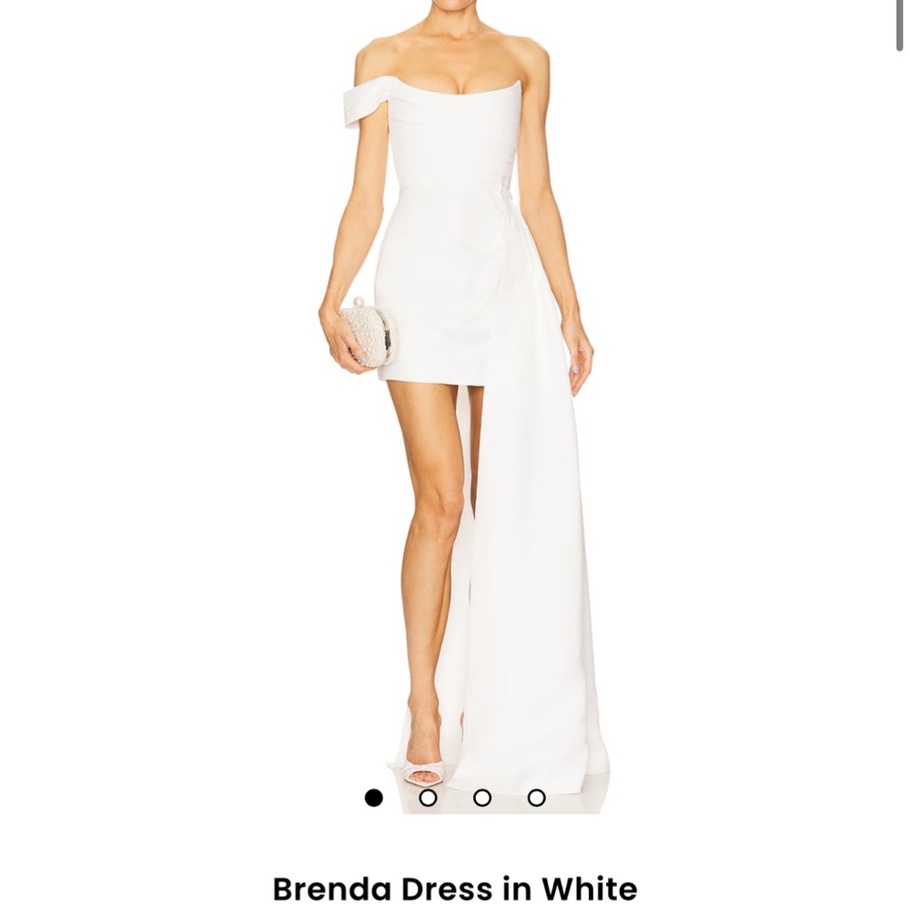 Chic One-Shoulder White Dress
